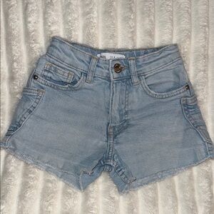 Zara Sky Blue Jean Shorts for Kids